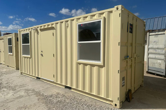 FCC 20ft Shipping Container Office (Insulated / No Siding)