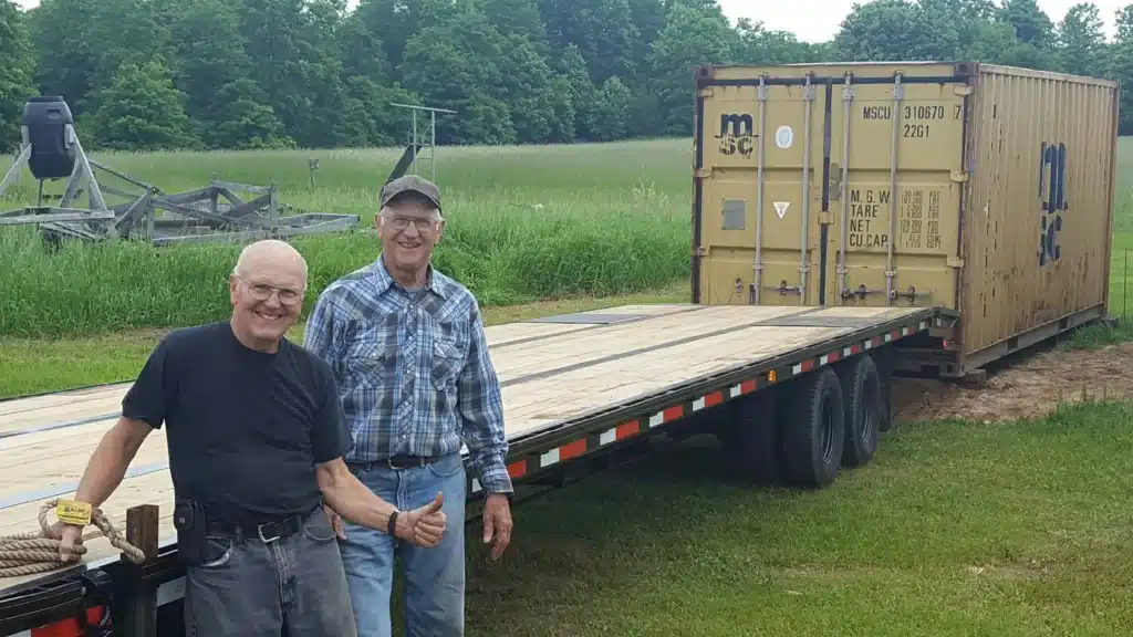 flatbed container delivery